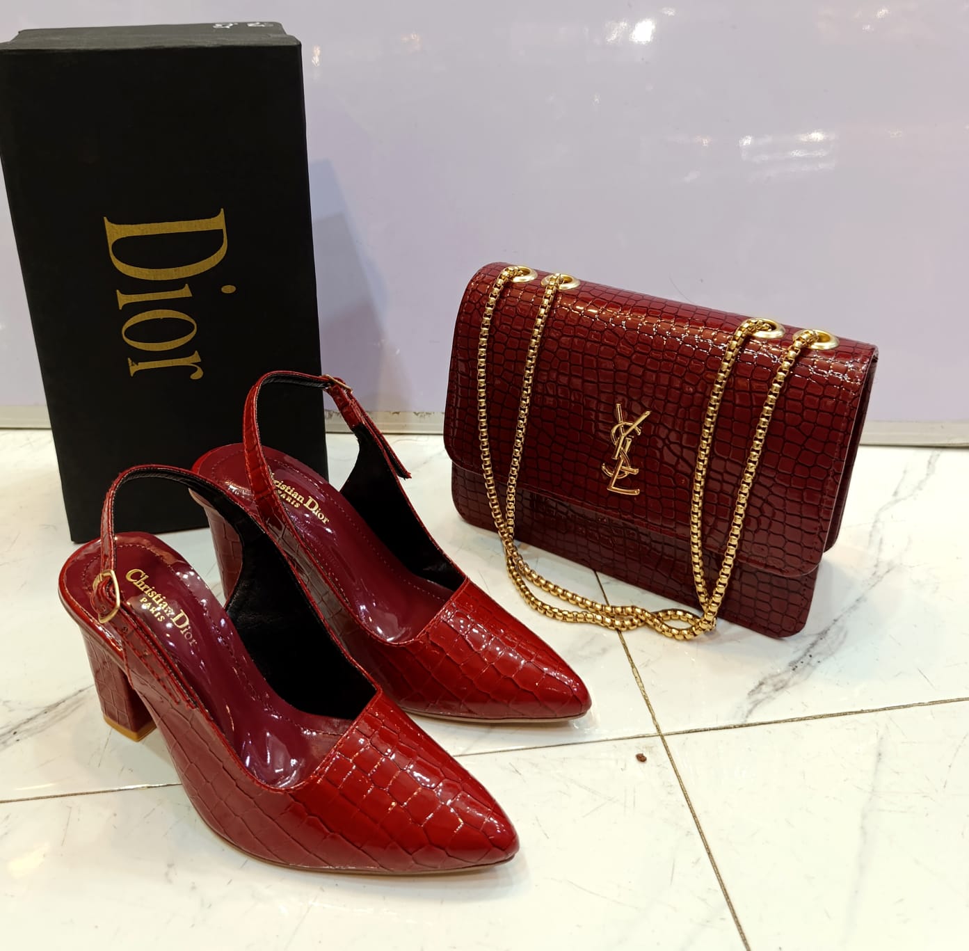 Shoes with cros body combo