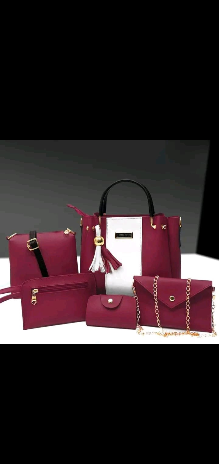 High Quilty Shoulder Leather Bag 5pcs