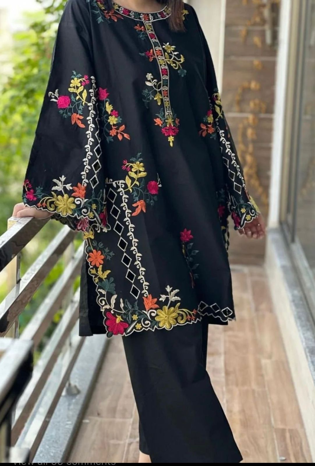 Women's winter kaddar 2pcs stich suit