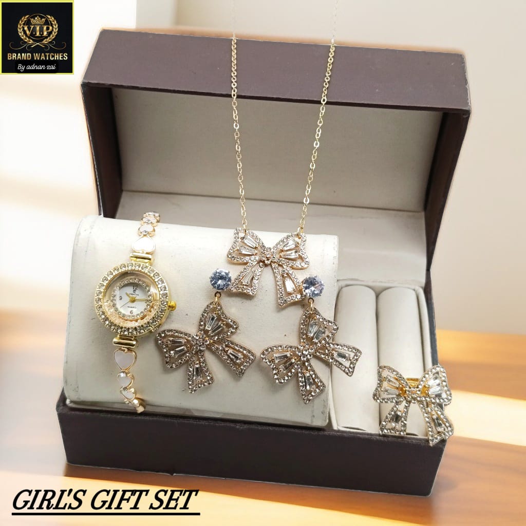 Girls Diamond Stones Jewelry Watch