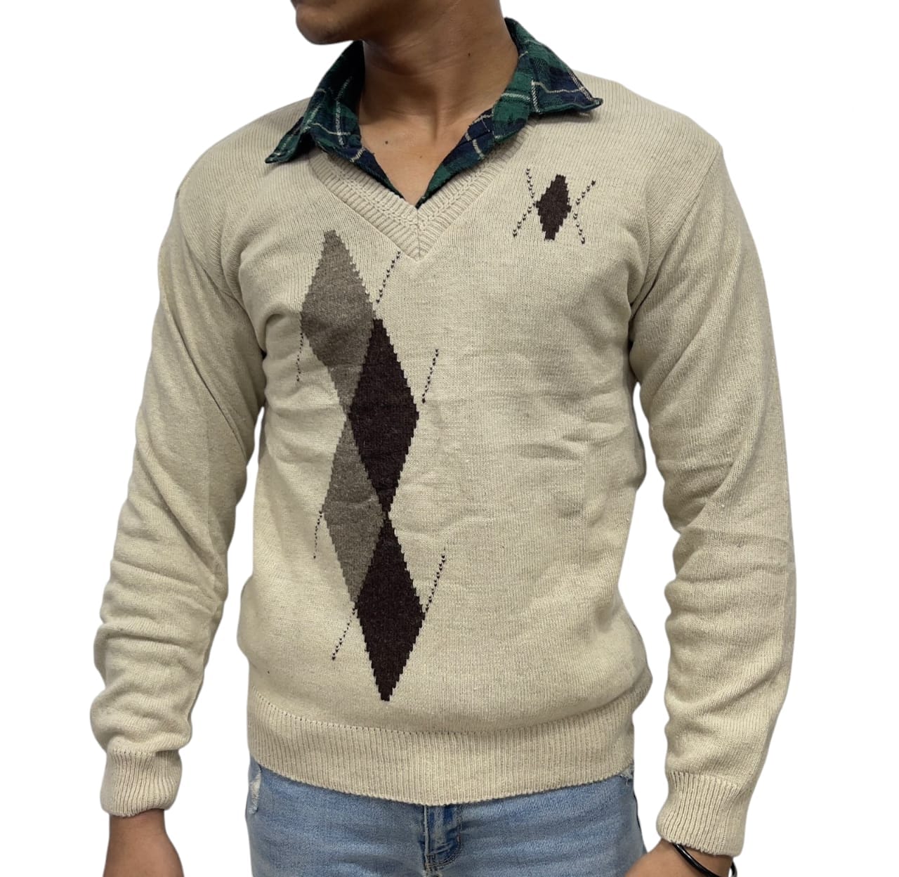 men's branded sweater