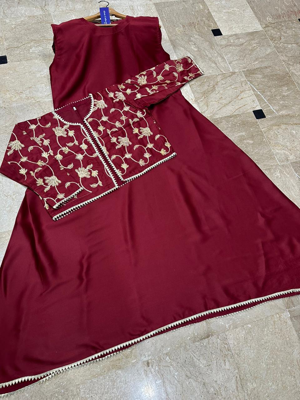 SLEEVELESS AIRLINE LONG MAXI 2 PC