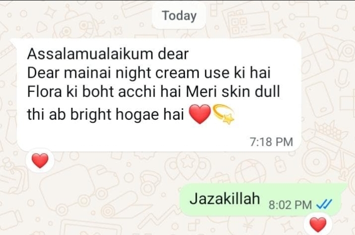 Customer feedback after use Flora international harble prudcts