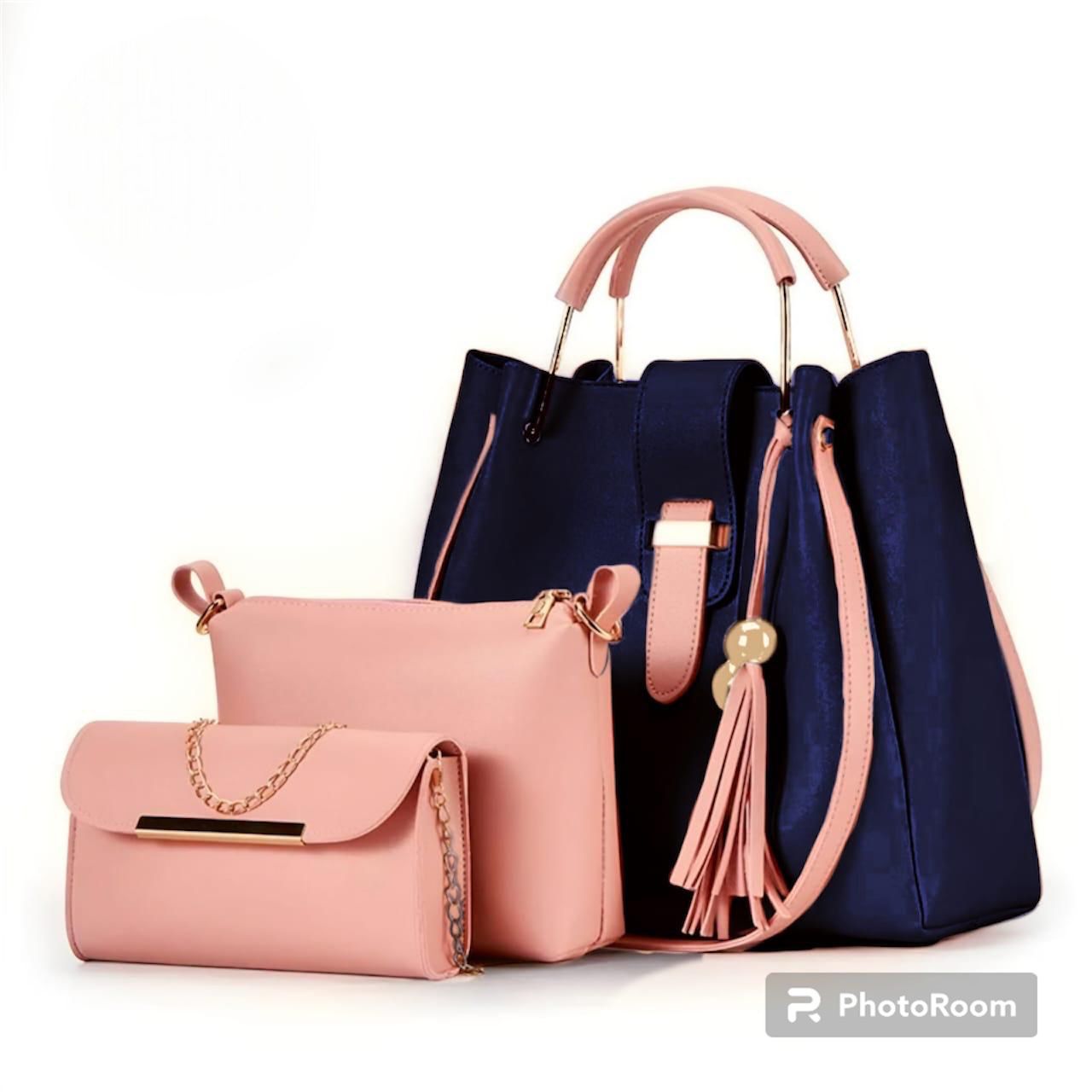 High quality soft leather bags set