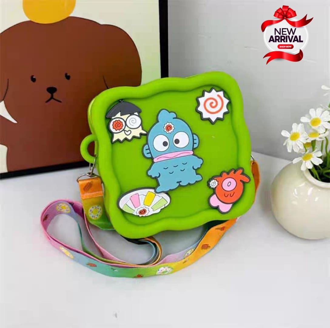 3dkids silicone bags with long chain