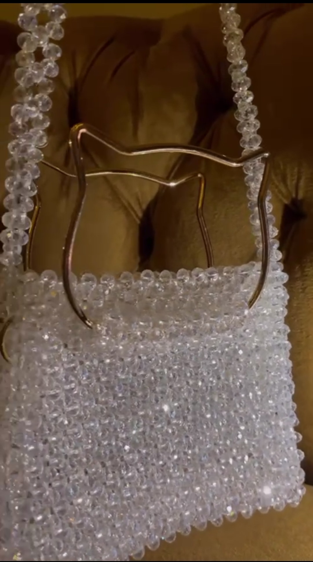 White crystal Bag