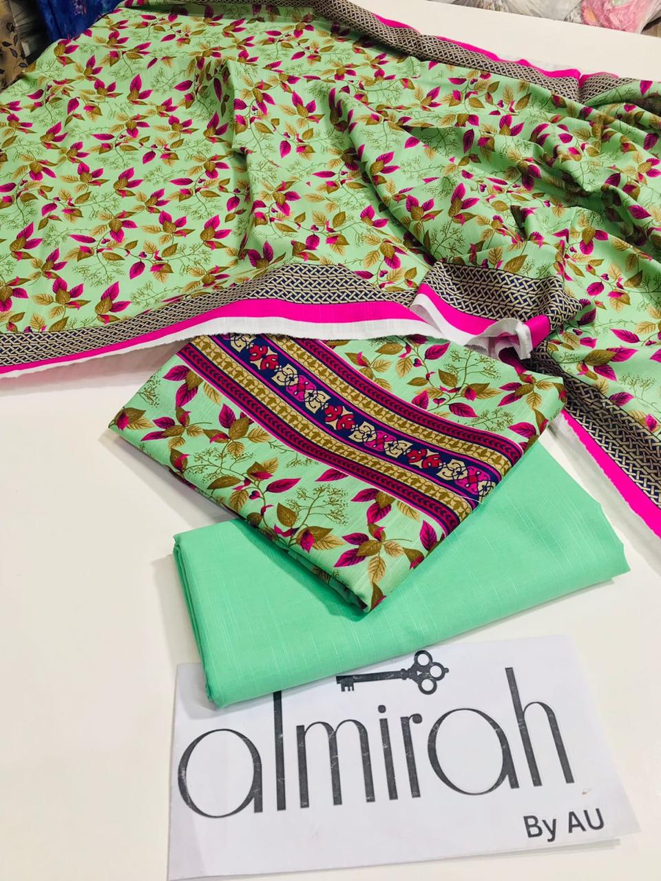 الحمدللہ  ~ Almirah ~  Printed 3pc