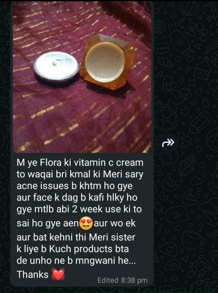 Customer feedback after use Flora international harble prudcts