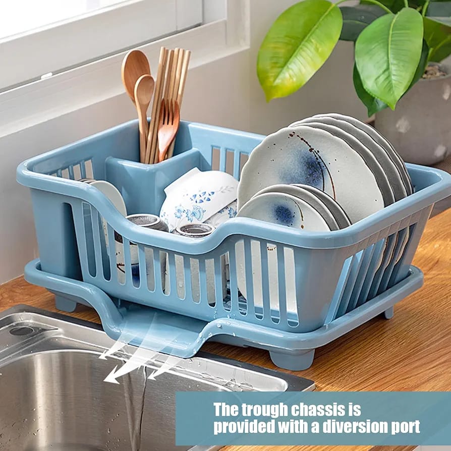 Plastic Kitchen Sink Dish Rack Drainer