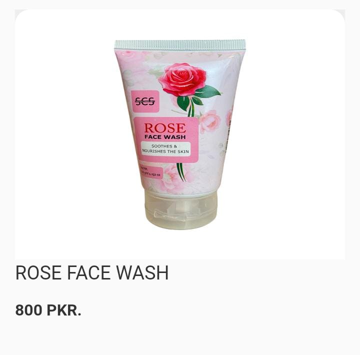 Rose face wash