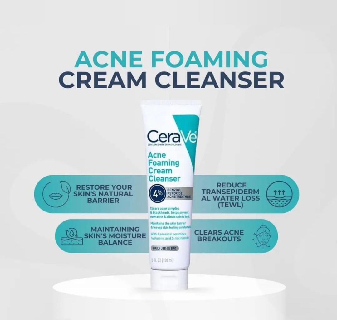Acne foam cleanser 2in1