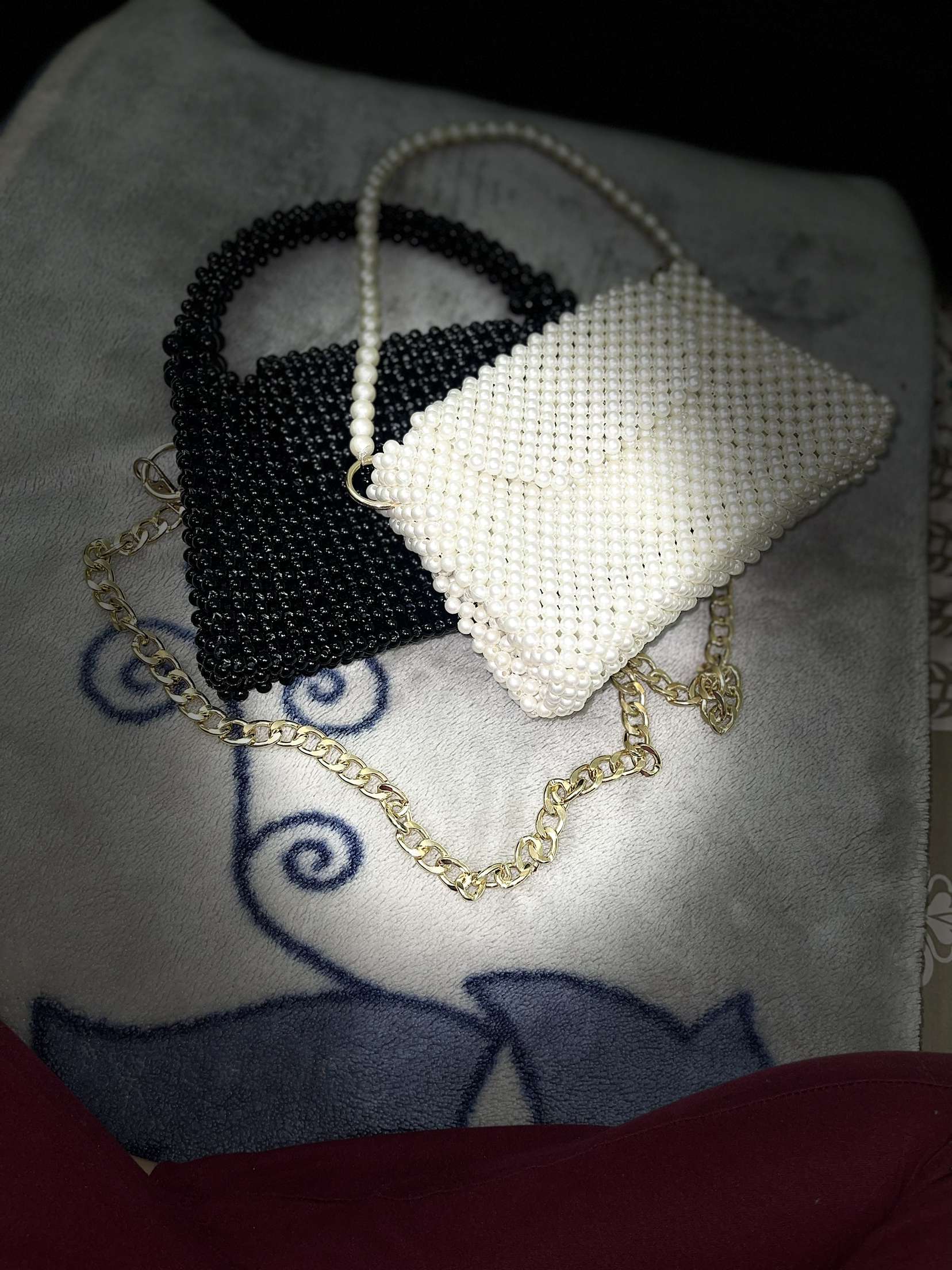 Black crystal bag 👛👜