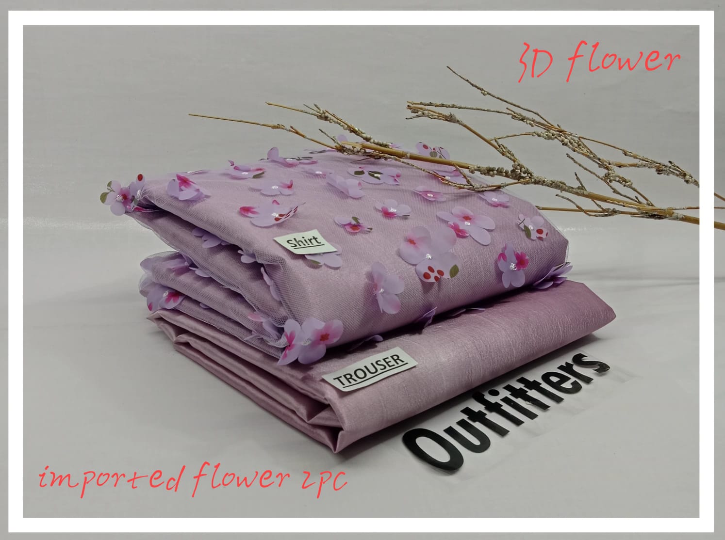 3D imported flower 2pc