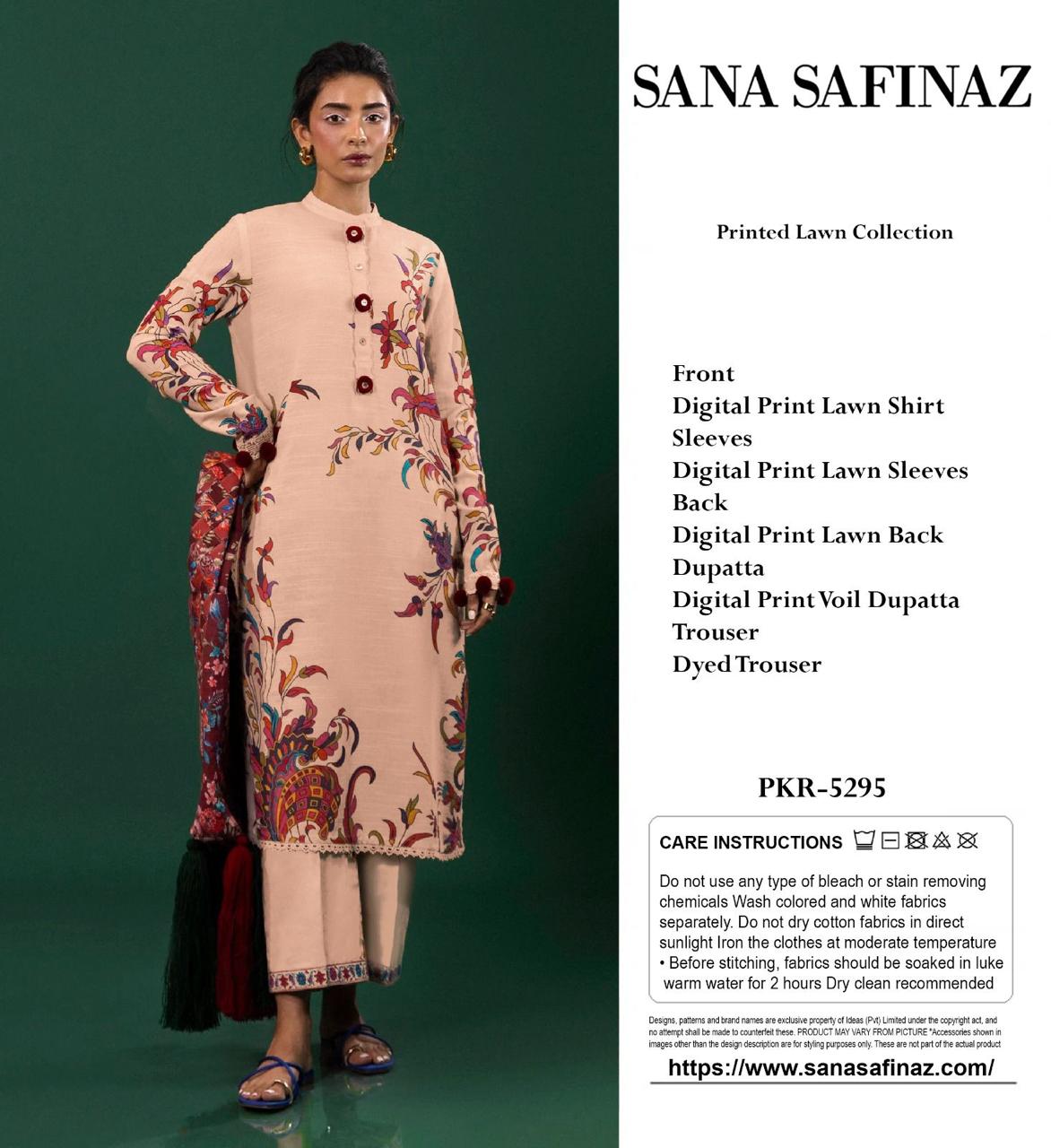 *SANA SAFINAZ LAWN COLLECTION 2025* *FABRIC LAWN 1