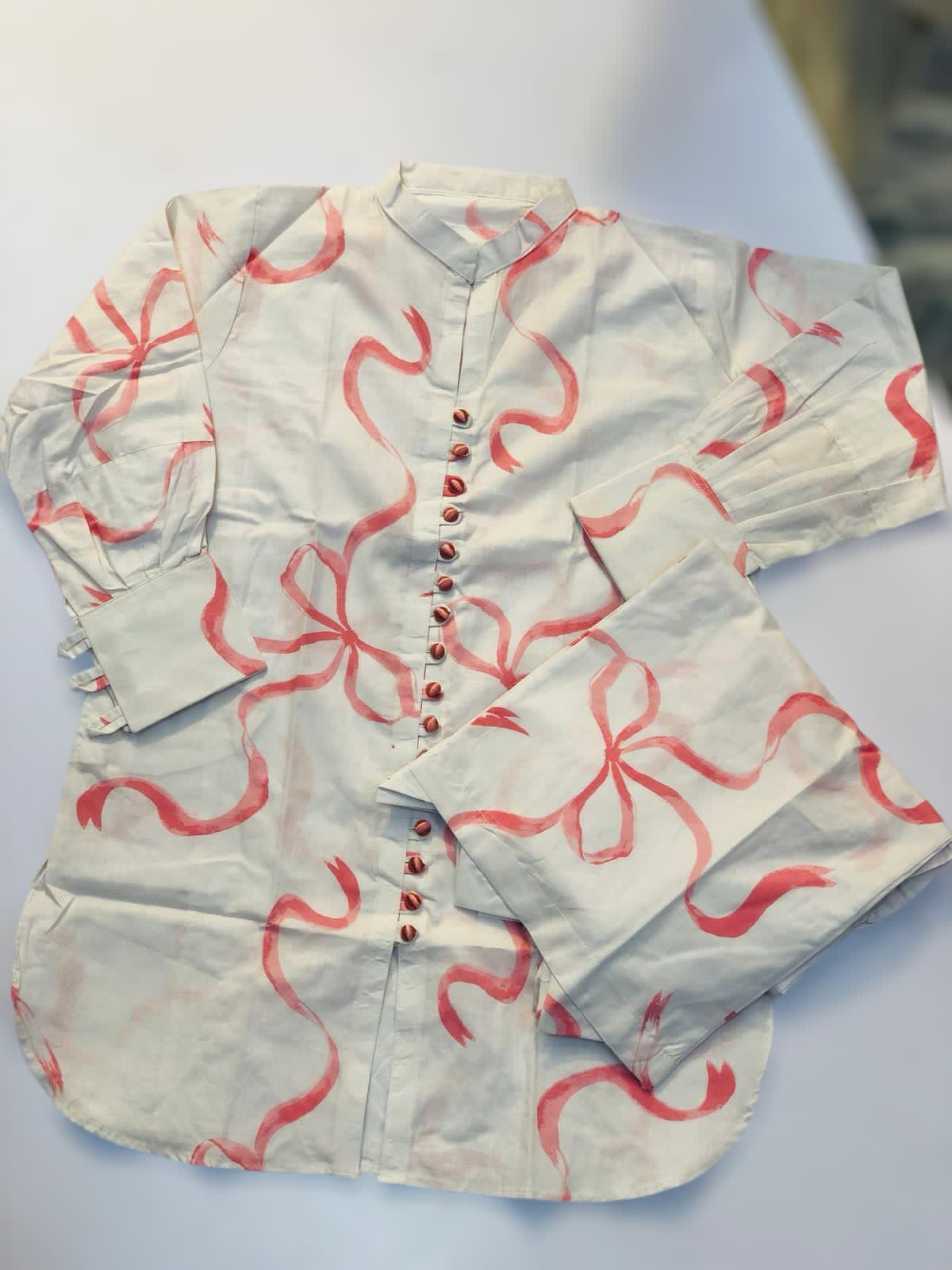 Swiss cotton shirt with Flapper 2pc Dress