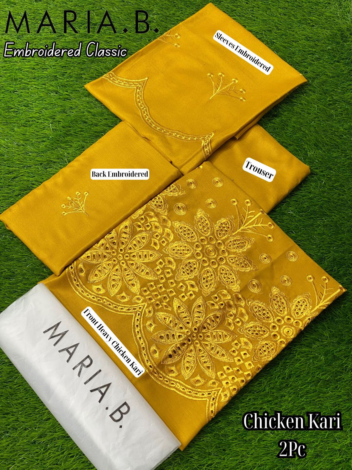 Maria b Chicken Karri linen