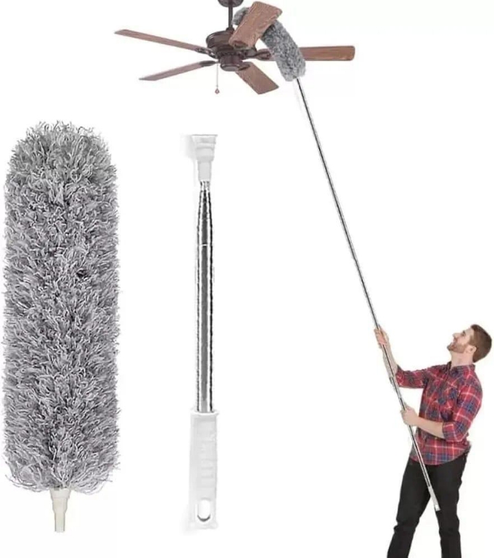 Microfiber fan duster