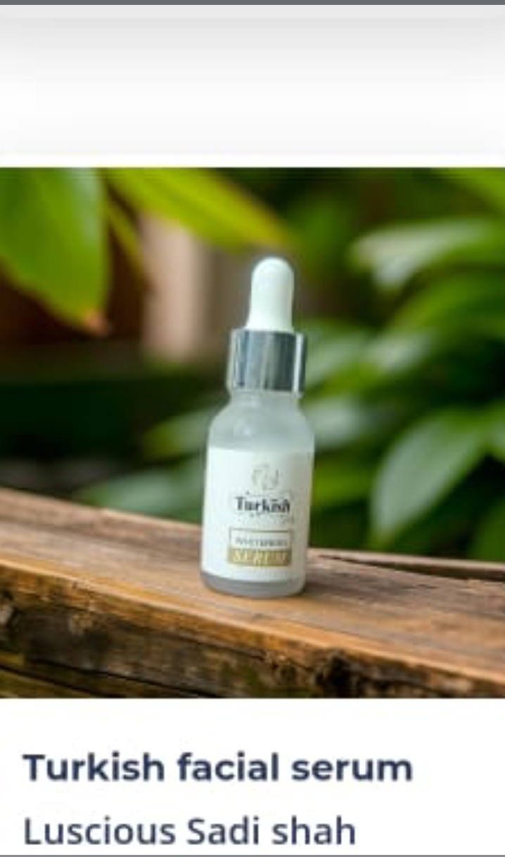 Turkish facial serum