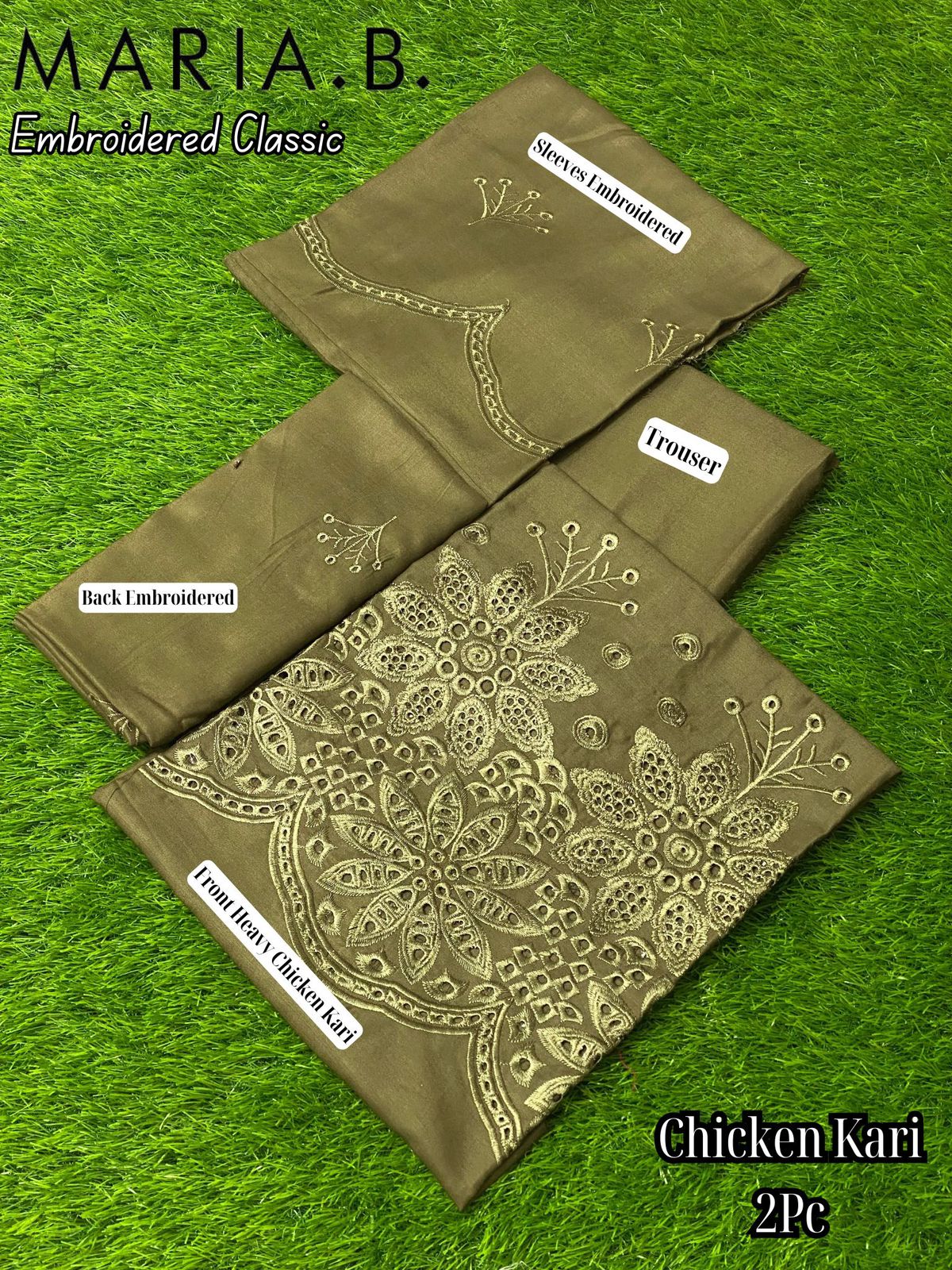 Maria b Chicken Karri linen