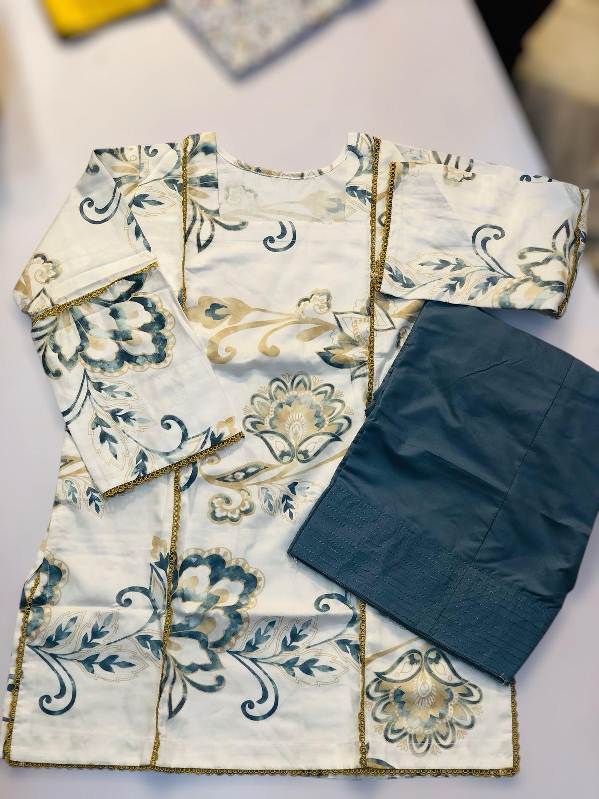 Swiss cotton shirt with Flapper 2pc Dress