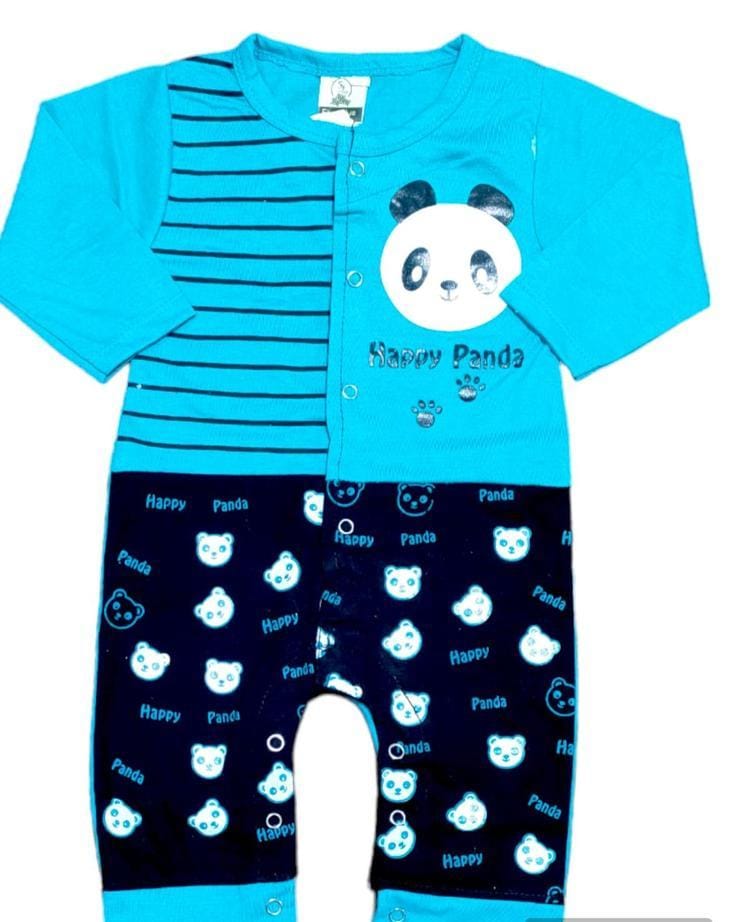 Stiched denim printed