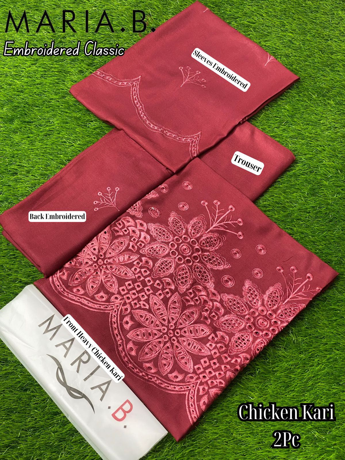 Maria b Chicken Karri linen