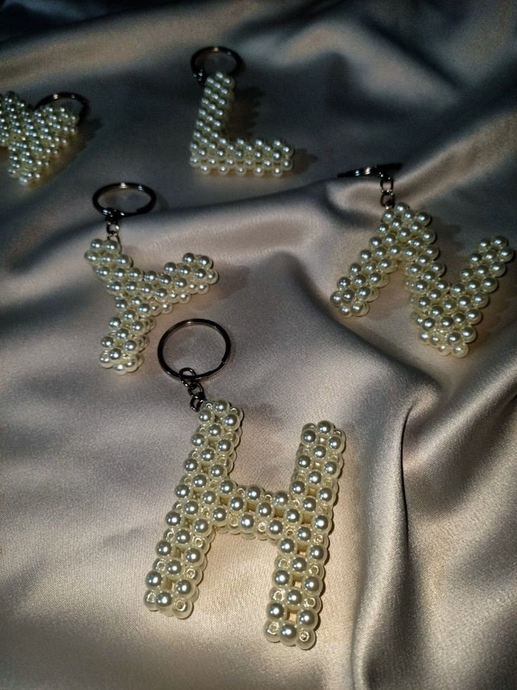 Beaded Keychain alphabets