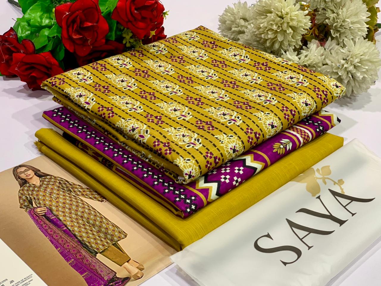 Digital slub kaddar 2pcs by saya