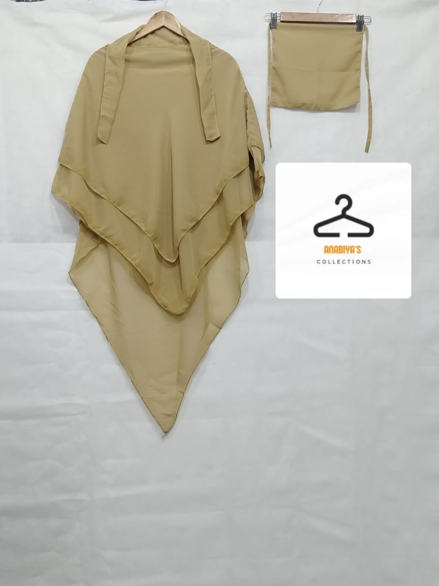 ARTICAL 3 LAYER HIJAB SET