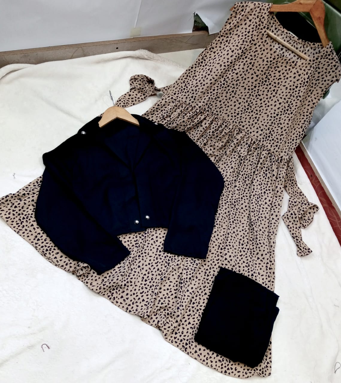 Imported printed maxi with imported koti