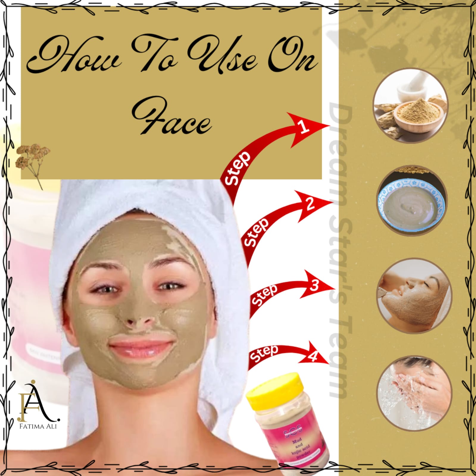 Kojic mud mask