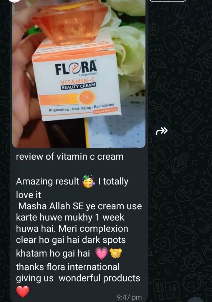 Customer feedback after use Flora international harble prudcts