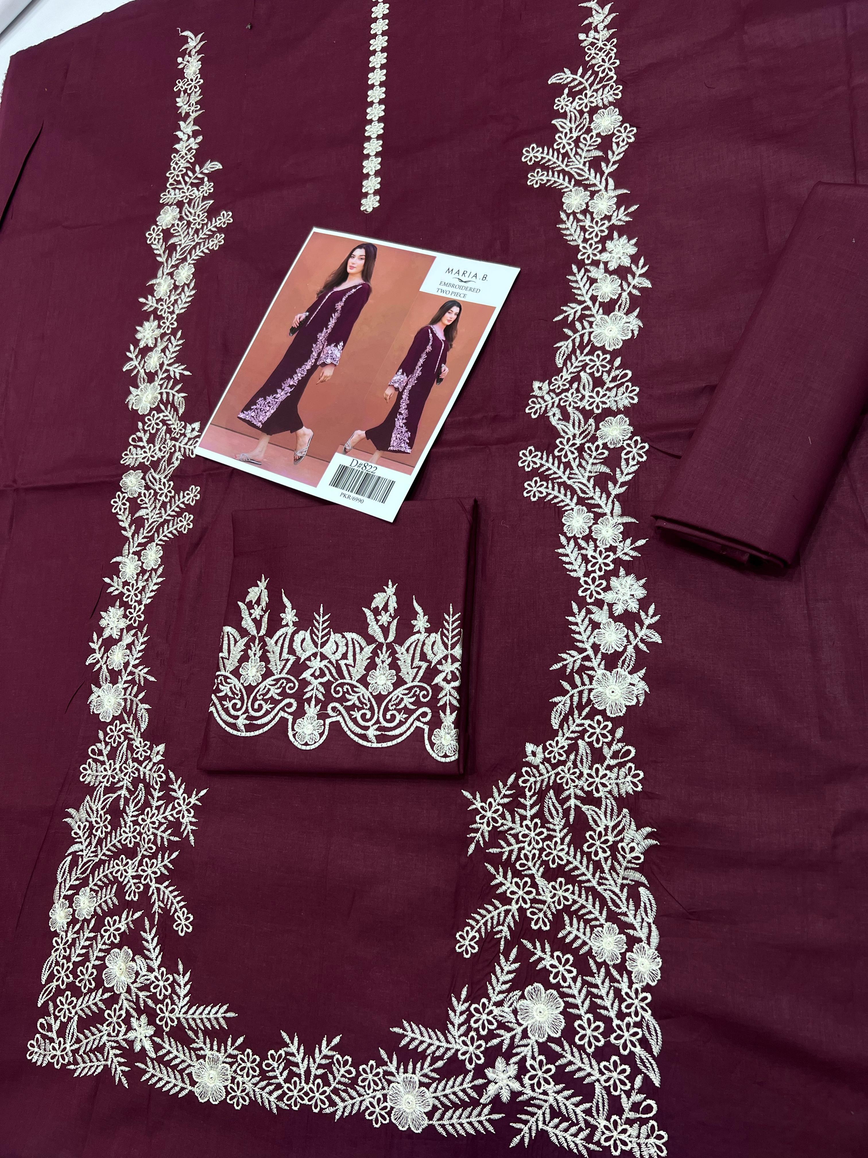 *NAKOOSH BRAND NEW TRENDING ARTICLE*  *Summer Collection 2025* Fabric 3PC *Lawn*   _Front full embro