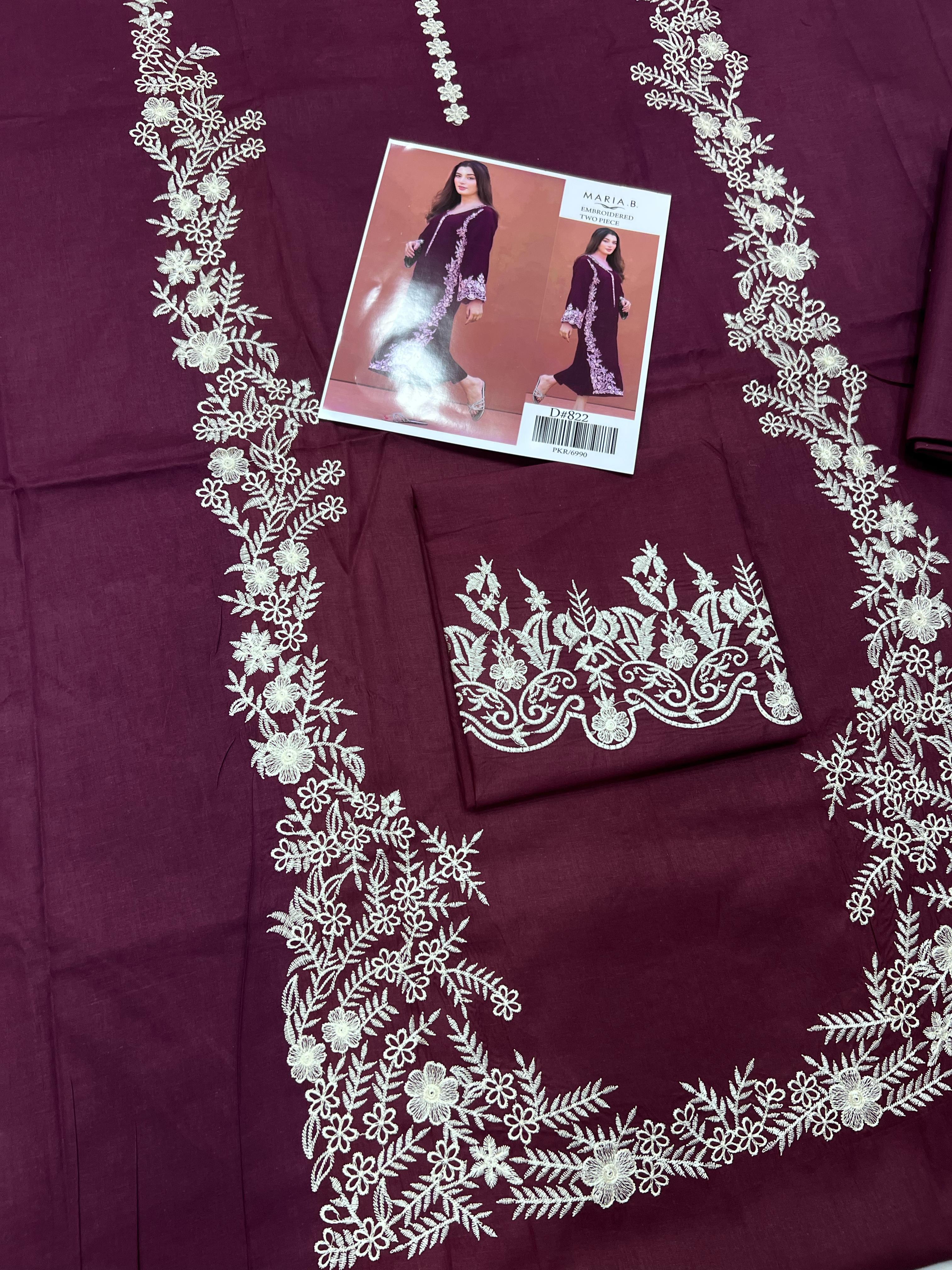 *NAKOOSH BRAND NEW TRENDING ARTICLE*  *Summer Collection 2025* Fabric 3PC *Lawn*   _Front full embro