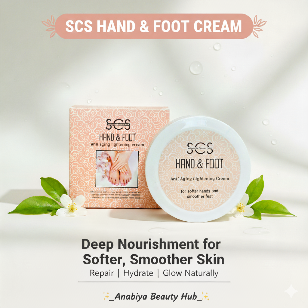 SCS Hand and Foot Cream by Anabiya Beauty Hub Pakistan  For Dry & Cracked Skin