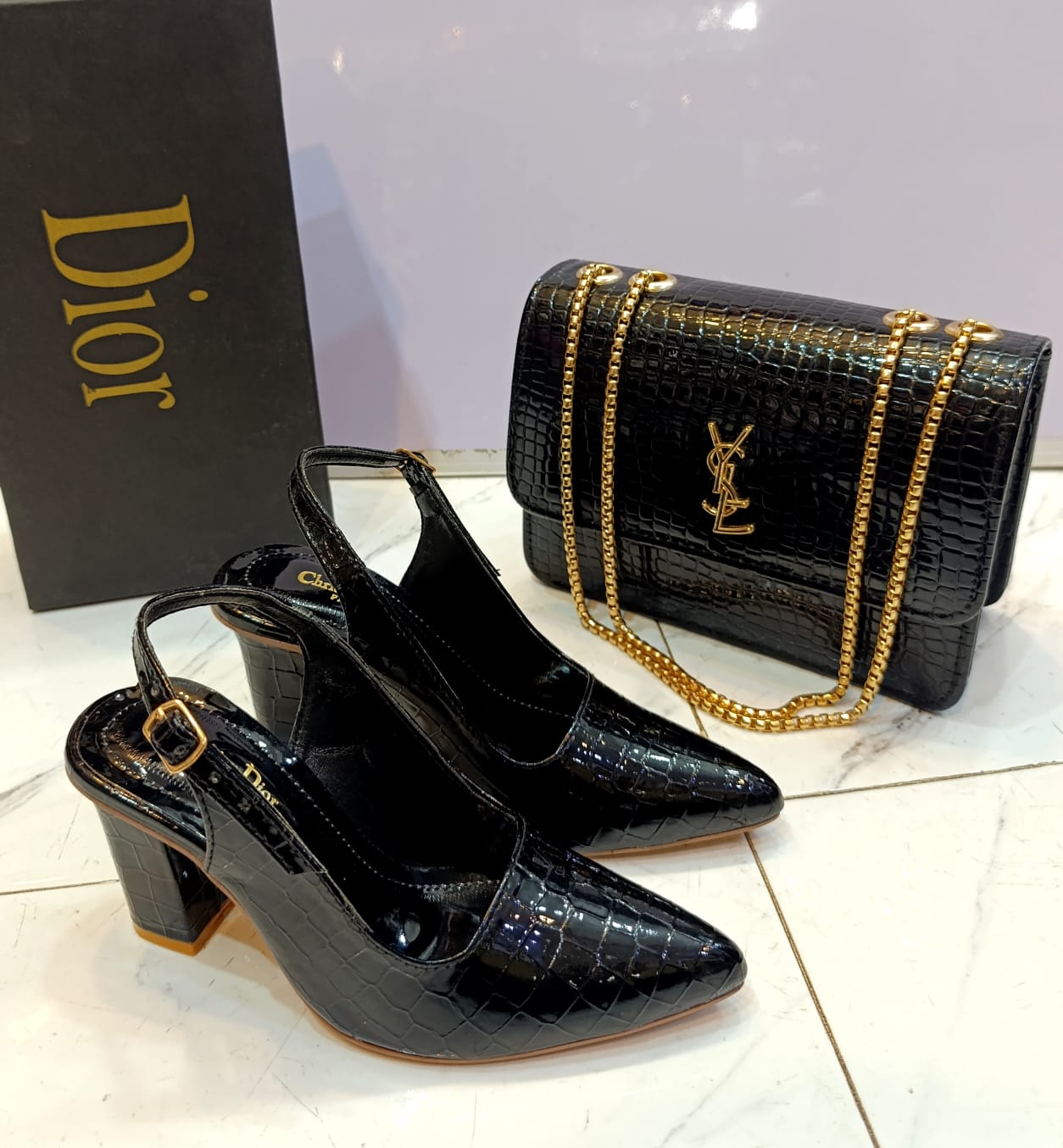 Shoes with cros body combo