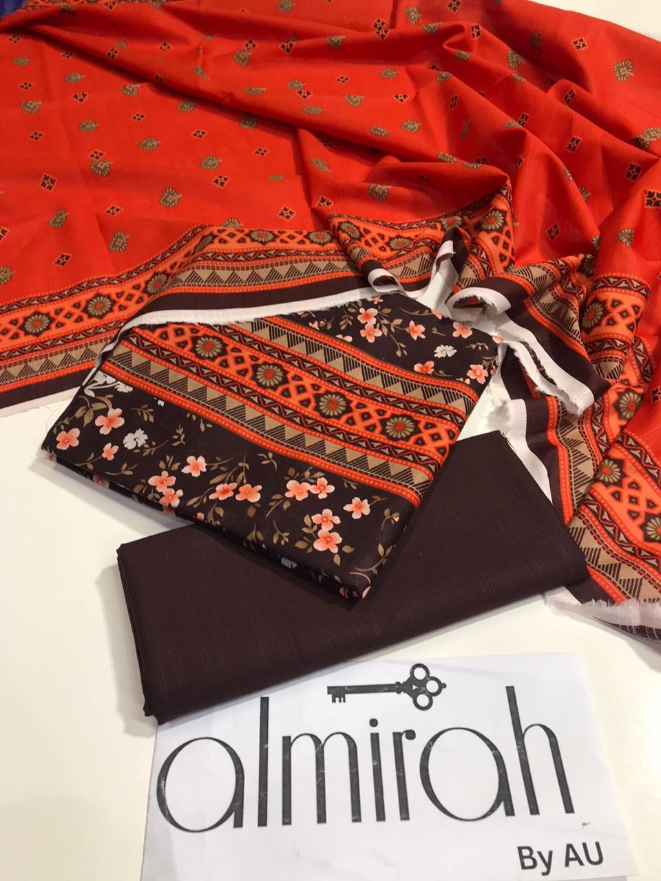 الحمدللہ  ~ Almirah ~  Printed 3pc