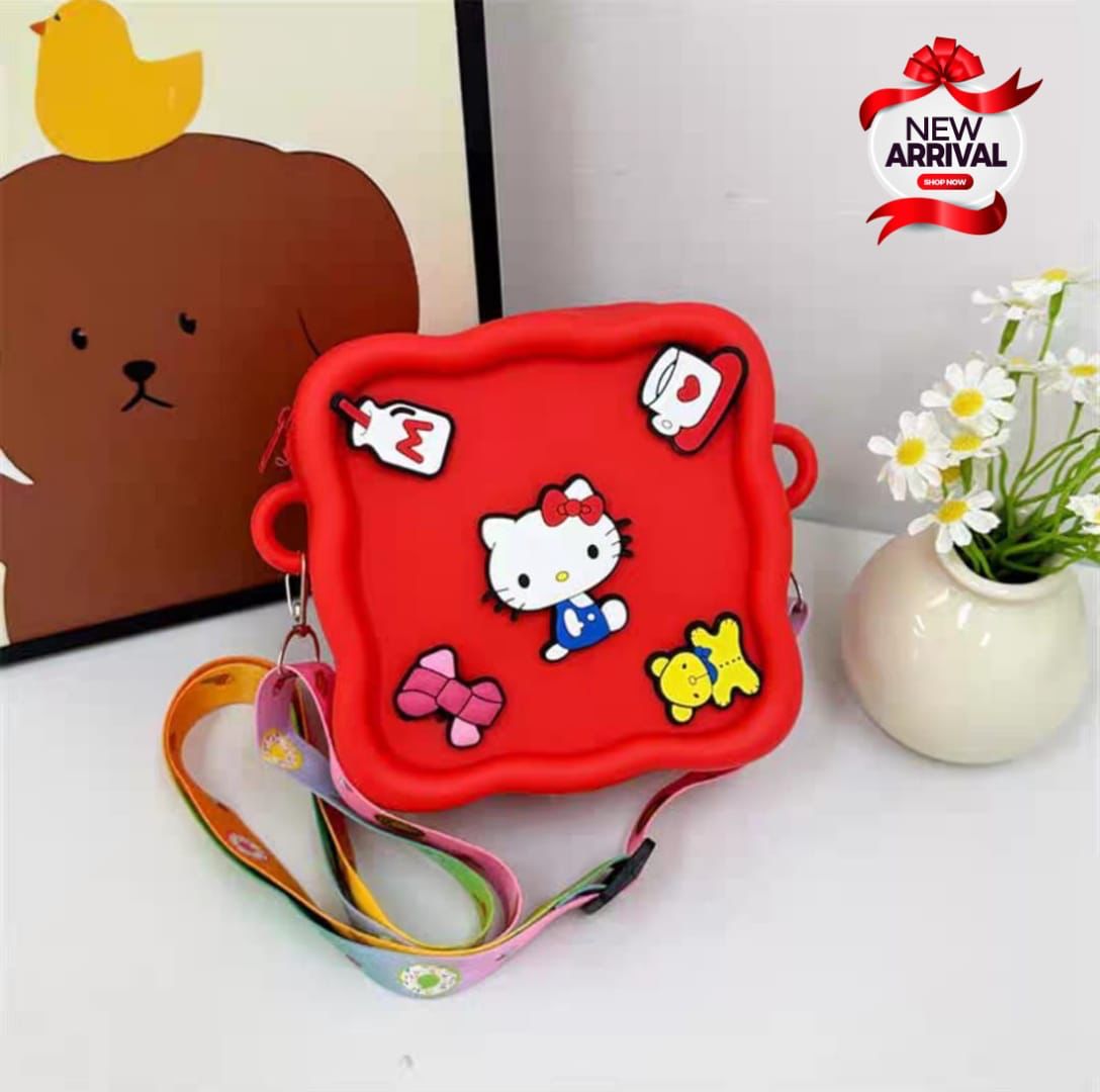 3dkids silicone bags with long chain