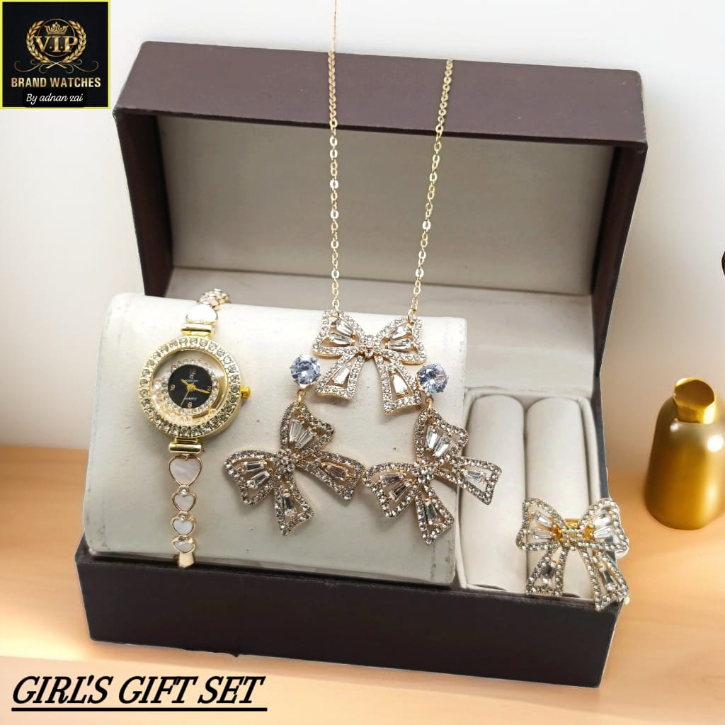 Girls Diamond Stones Jewelry Watch