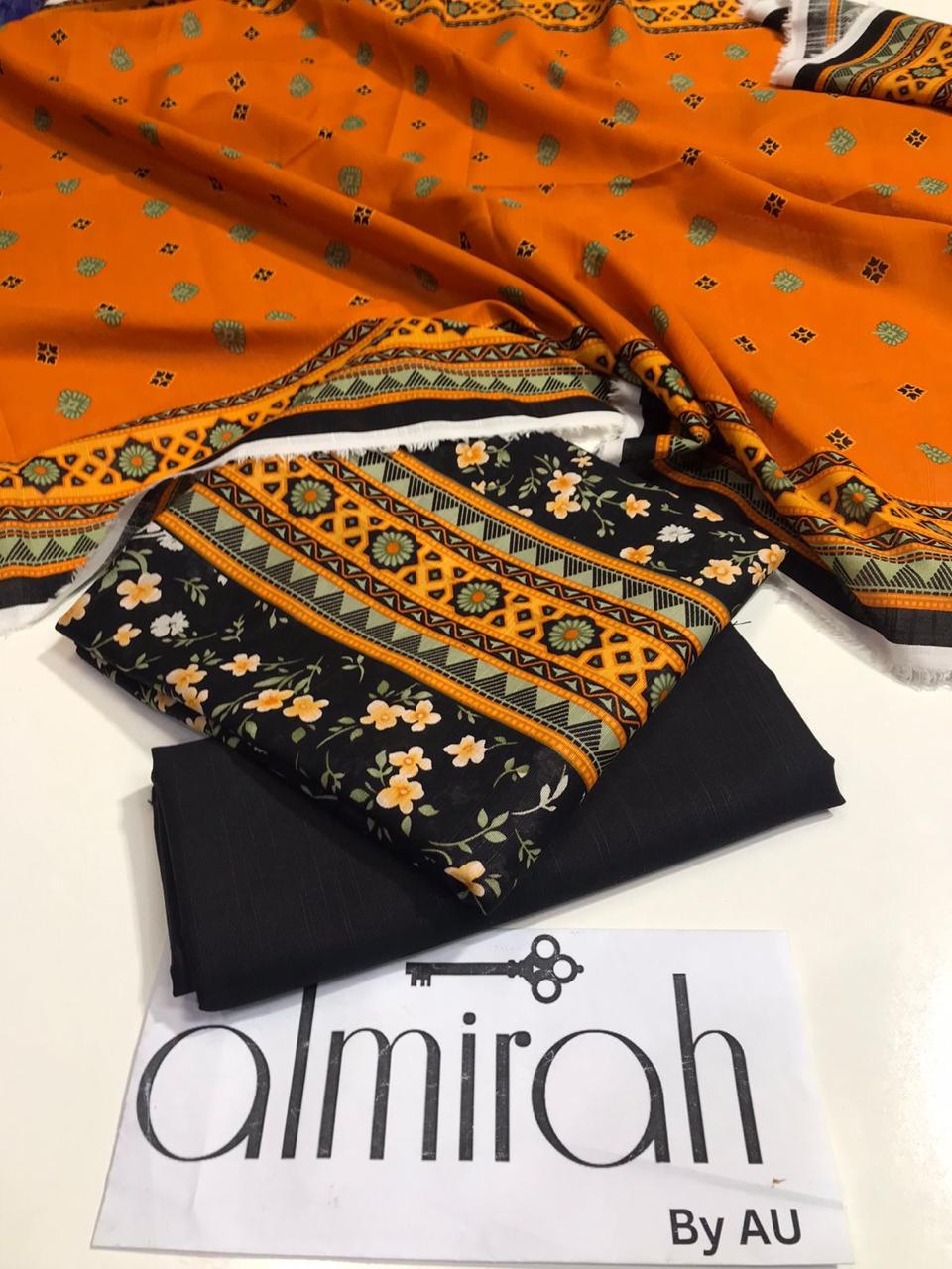 الحمدللہ  ~ Almirah ~  Printed 3pc