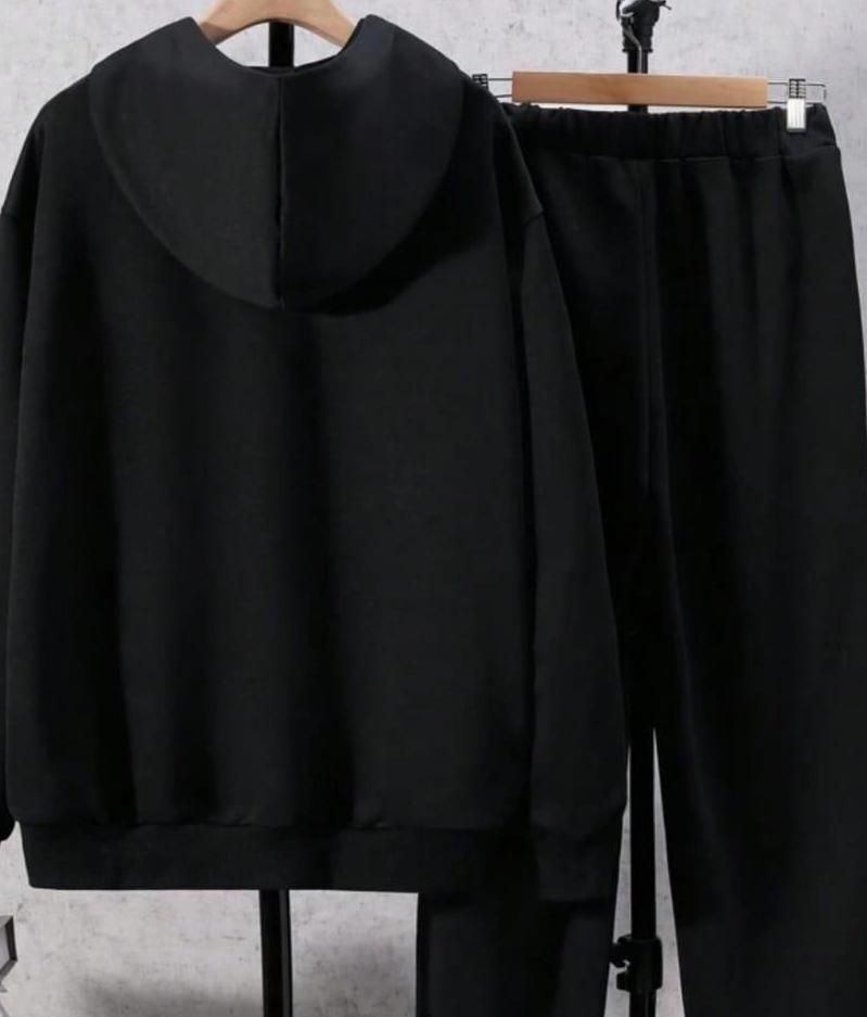 2 pice Man,s fleece printed hudie Treak suit