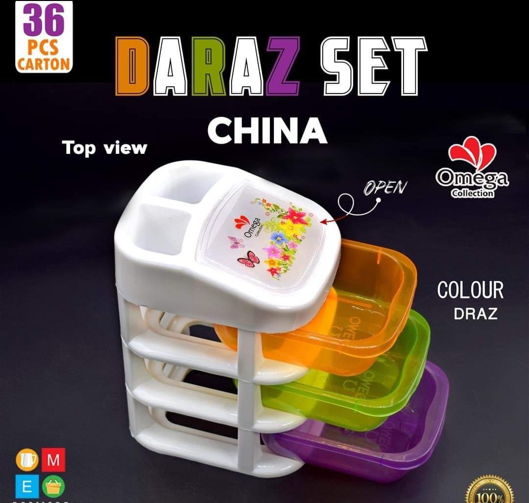 3 layerChina daraz  box set storage container