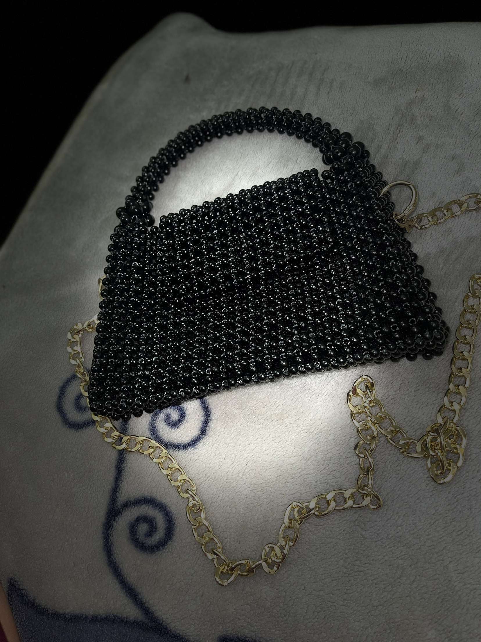Black crystal bag 👛👜