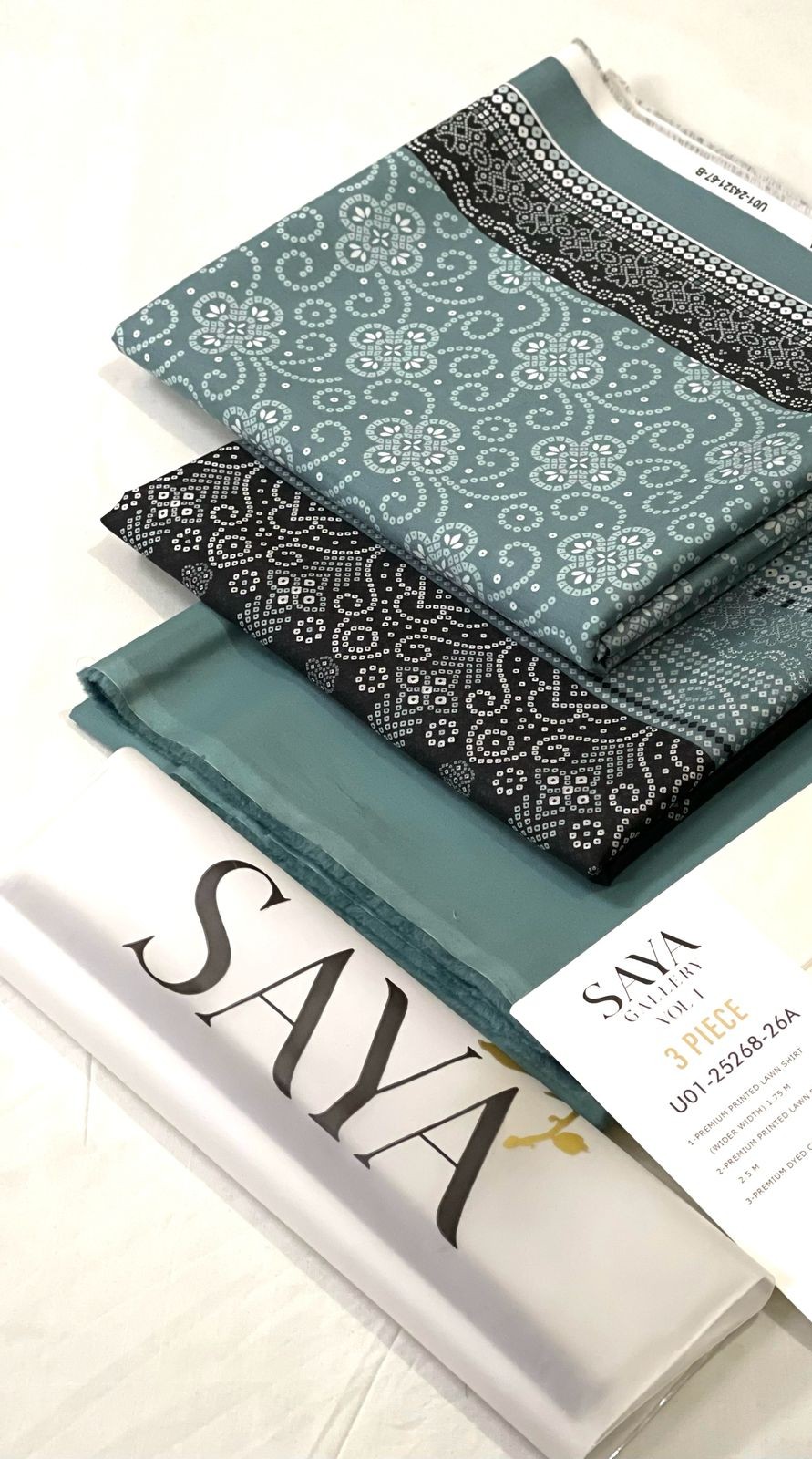 Saya 💯 Original 3pc Printed Lawn Collection