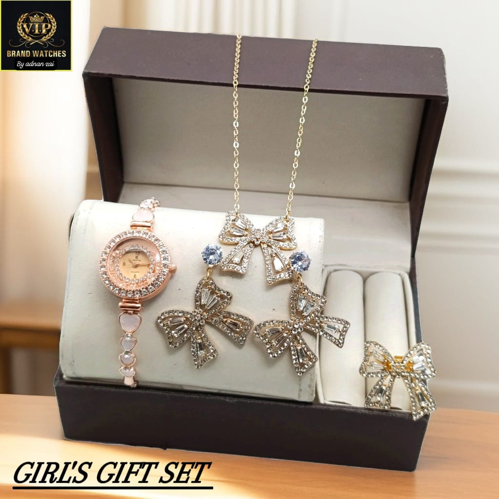 Girls Diamond Stones Jewelry Watch