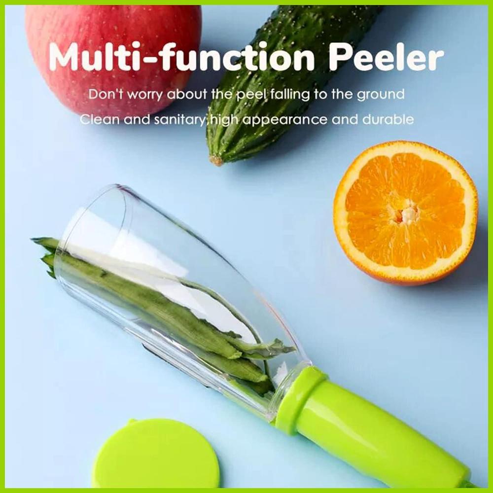 Vegetables peeler with container