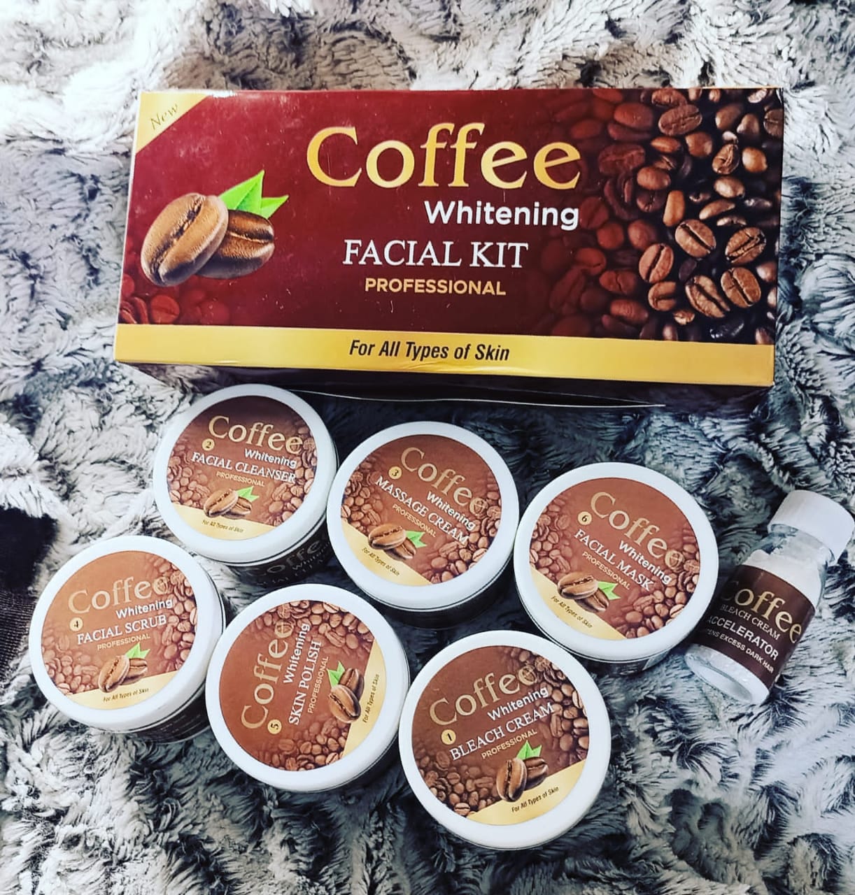 Coffee whiting facial kit