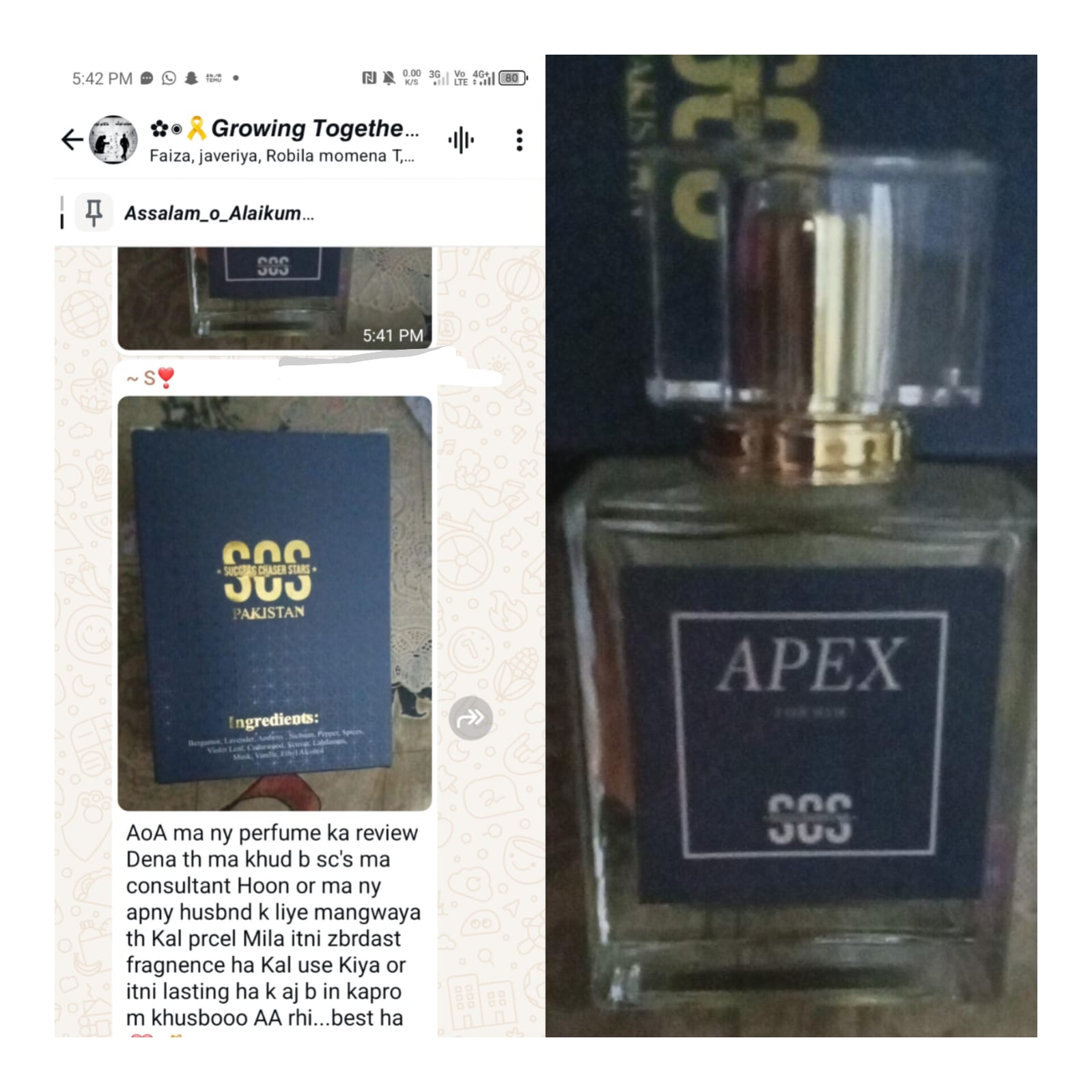 SCS Apex Perfume