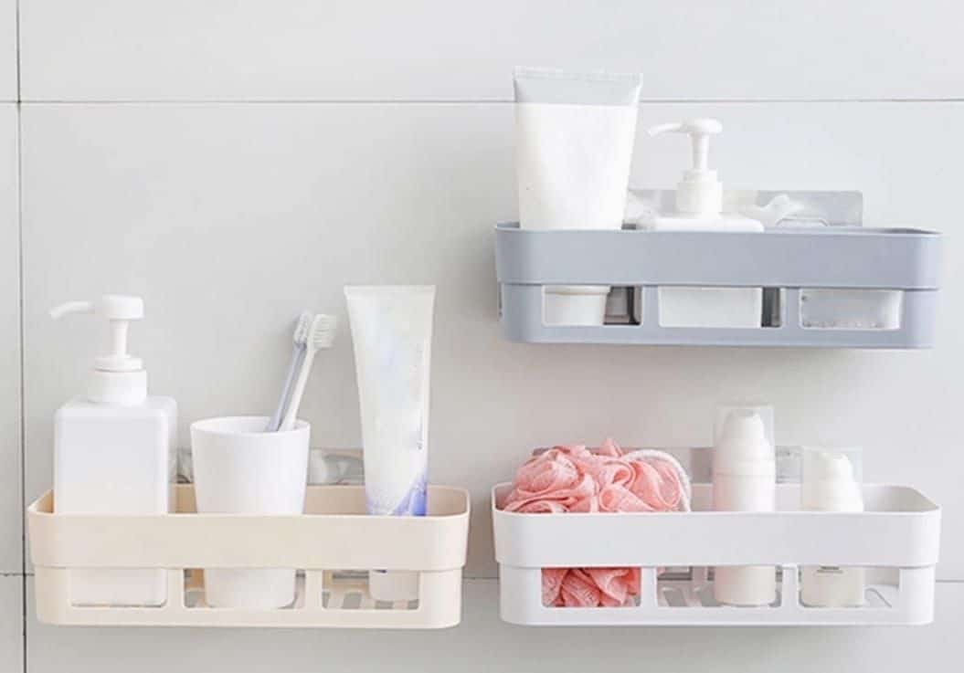 *Self-Adhesive Wall Shelf Plastic