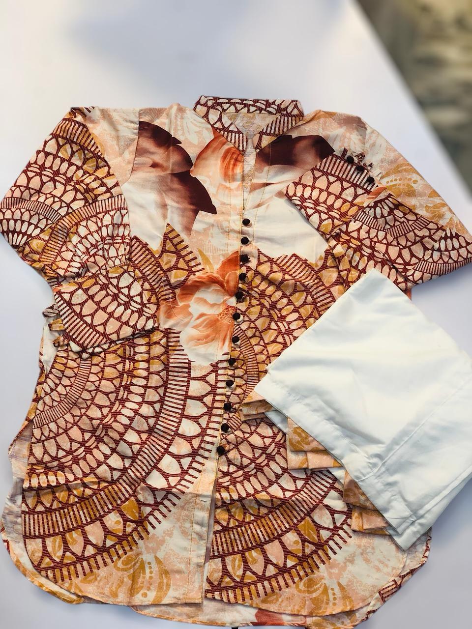 Swiss cotton shirt with Flapper 2pc Dress